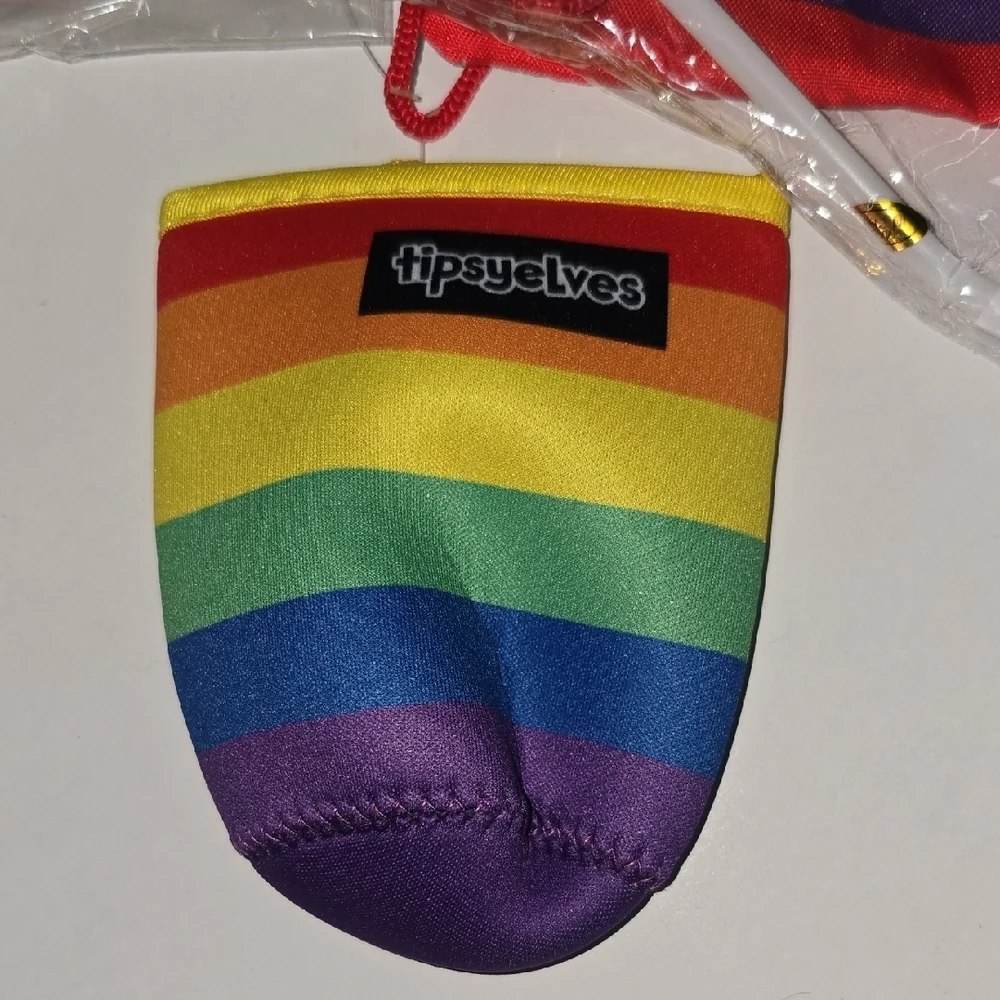 Tipsy Elves 7 Pc Rainbow Pride Party Decoration Set